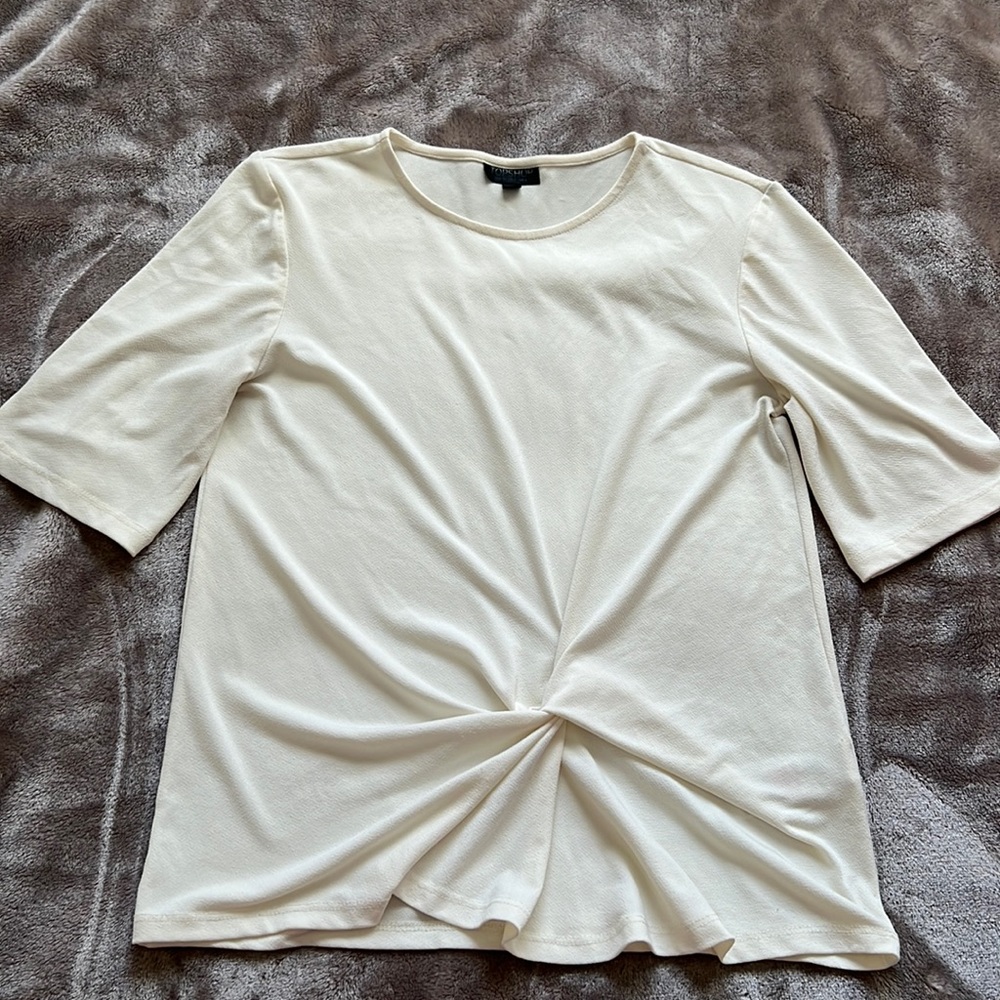Cream blouse, size 2, soft material